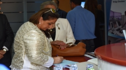 زيارة الشيخه حصه ووفد من المجلس الأكاديمية العربية للتكنولوجيا والنقل البحري فى مهرجان السياحة العالمي بالإسكندرية