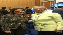 لقاء الشيخه حصه الصباح مع وزيرة التعاون الدولي الاستاذة الدكتورة / سحر نصر تمثل مصر في احتفالية مرور 50 عاما على إنشاء منظمة الأمم المتحدة للتنمية الصناعية بالنمسا